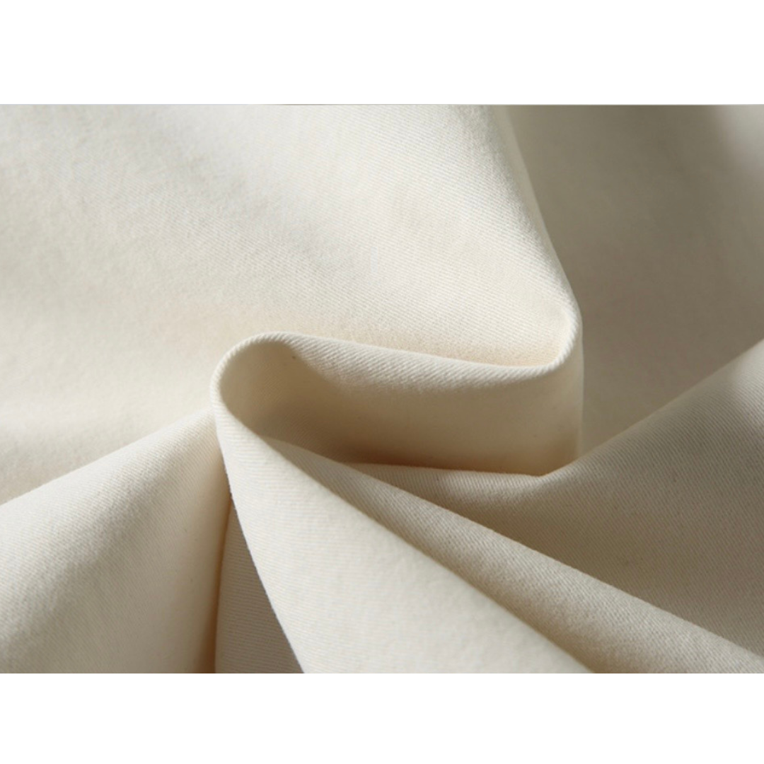 コンパクトツイル　PUレザーカラー　ジャケット　N1140