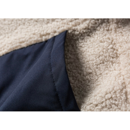 リバーシブル　バイカラー　ボアフリース　ジャケット　N912