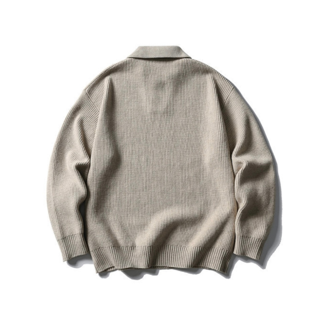 ポロカラー　リブニット　N987