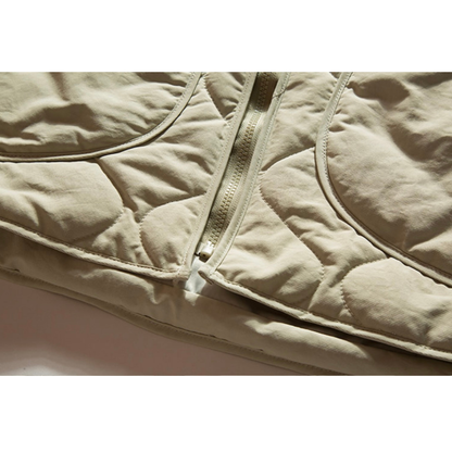 キルティング　リブカラージャケット　N905