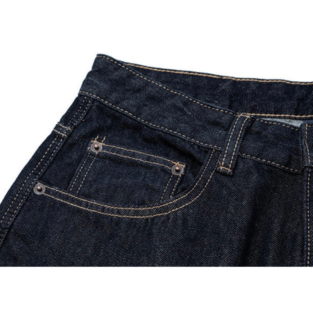 パッチリペア　デニム　ワイドパンツ　N1246