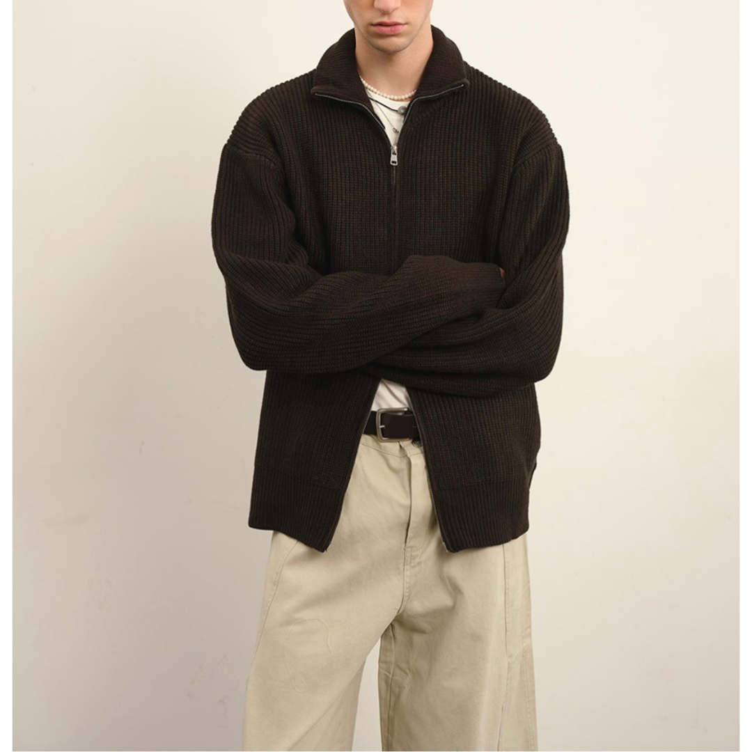 ドライバーズニット ジップアップ カーディガン　N930