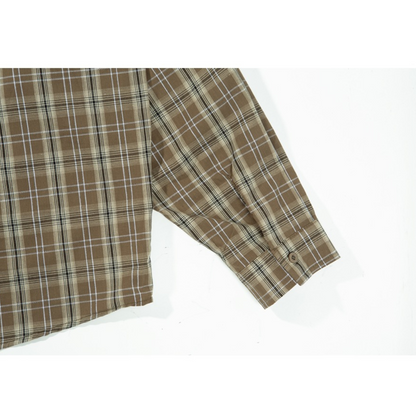 Local check long sleeve shirt N021