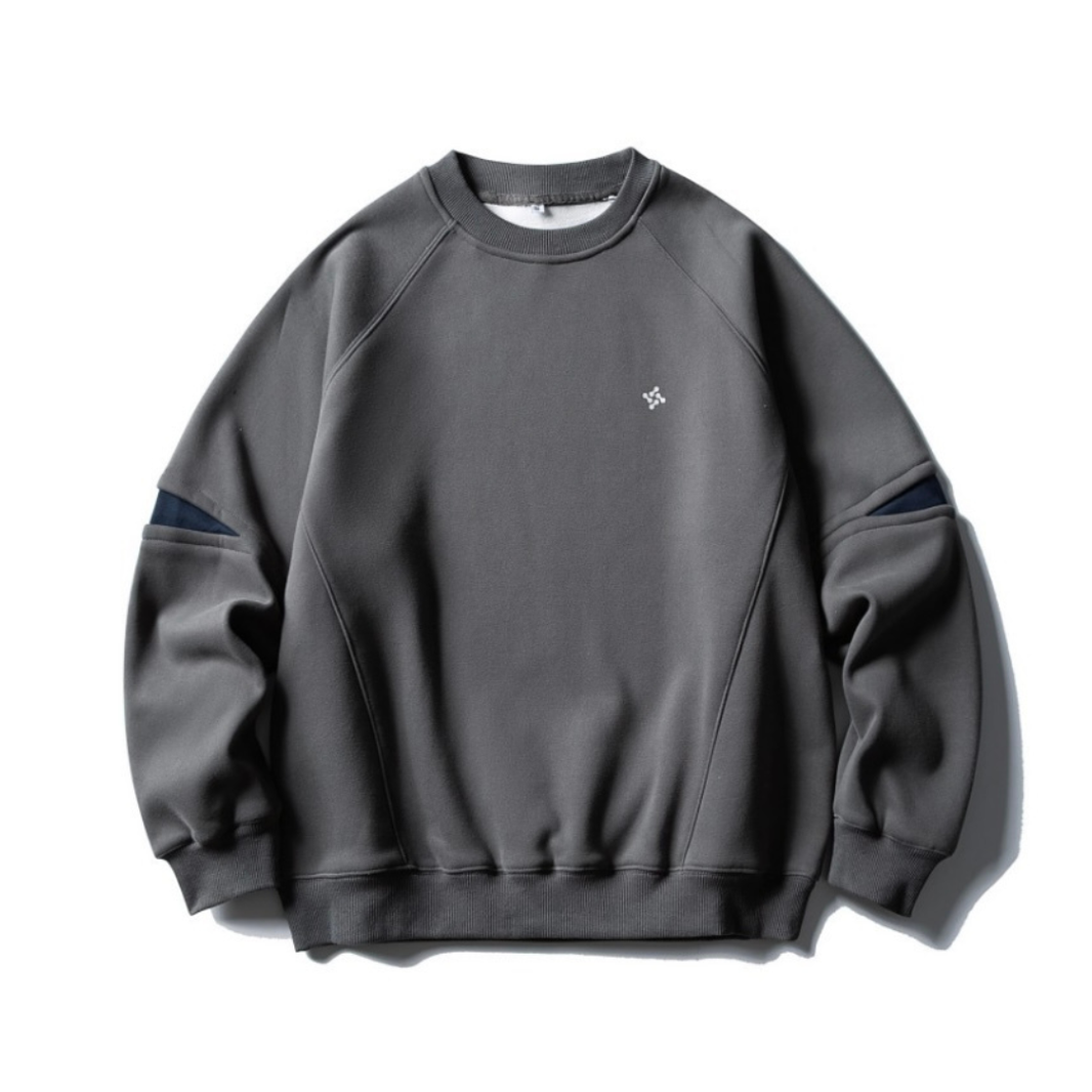 Slit Sleeve Crew Sweatshirt N897 グレー