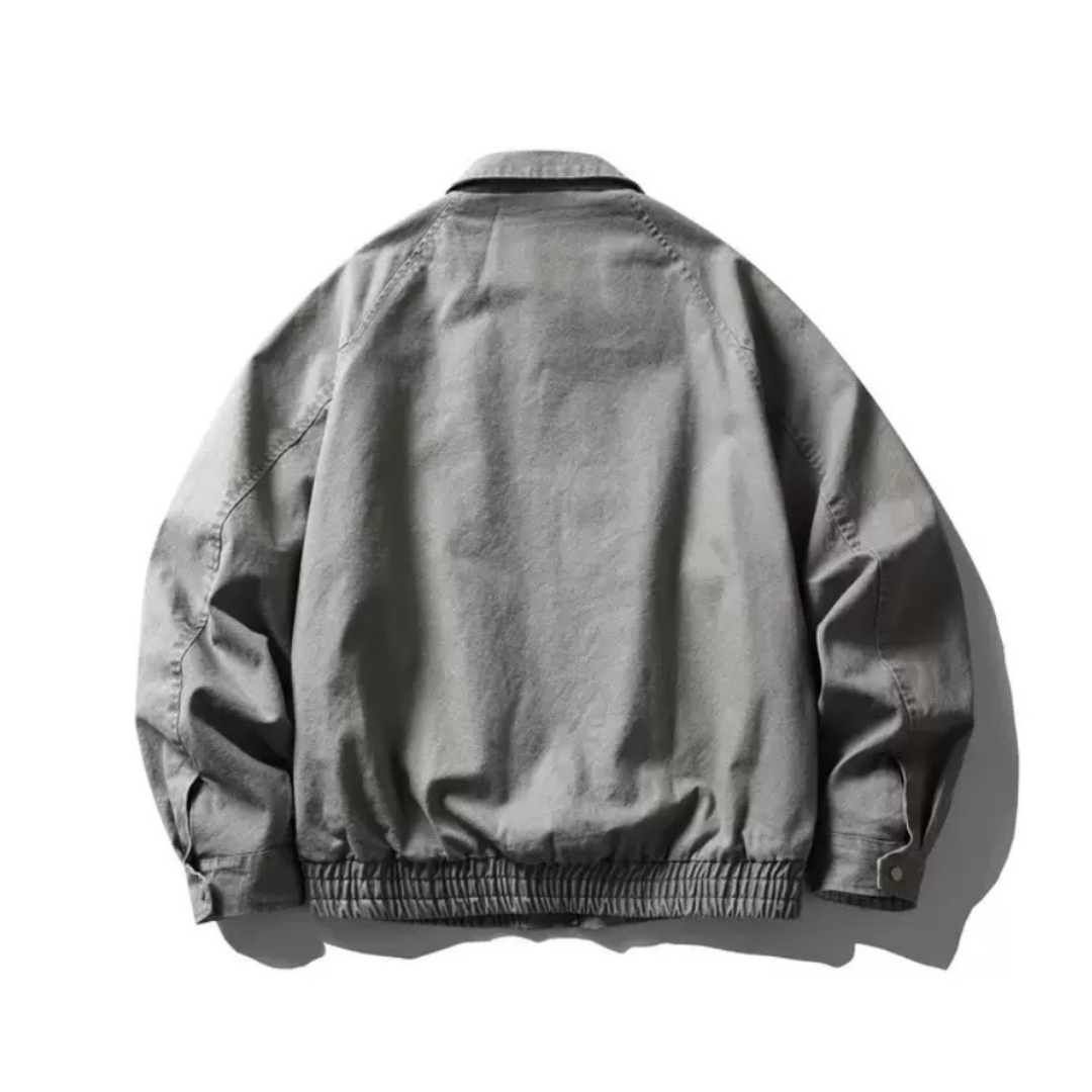 ウォッシュドグレー　ジップジャケット　N1234