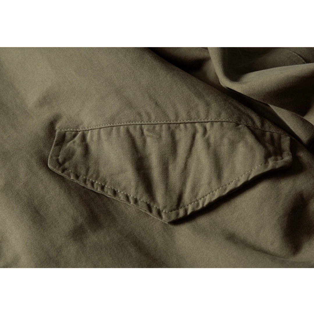 ウォッシュドコットン　スタンドカラー　ジャケット　N1143