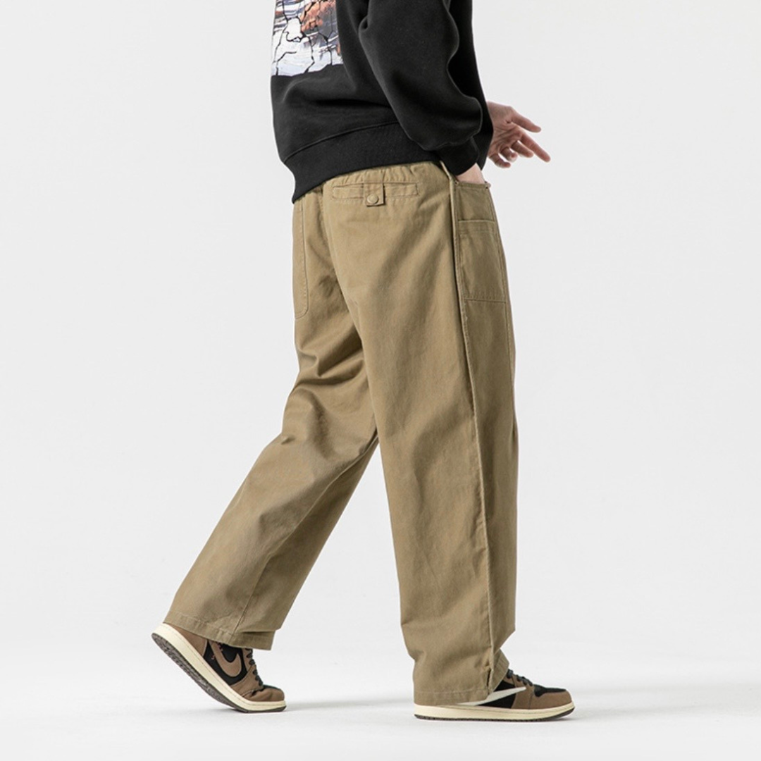 ステッチタック　チノ　ワイドパンツ　N1240