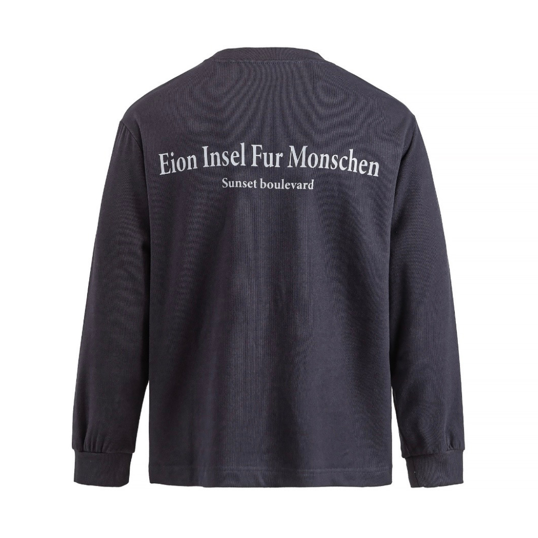【Eion Insel】ストレッチ　ポリエステル　長袖Tシャツ　N1725
