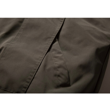 ホワイトダウン　ミニマル　フードジャケット　N945