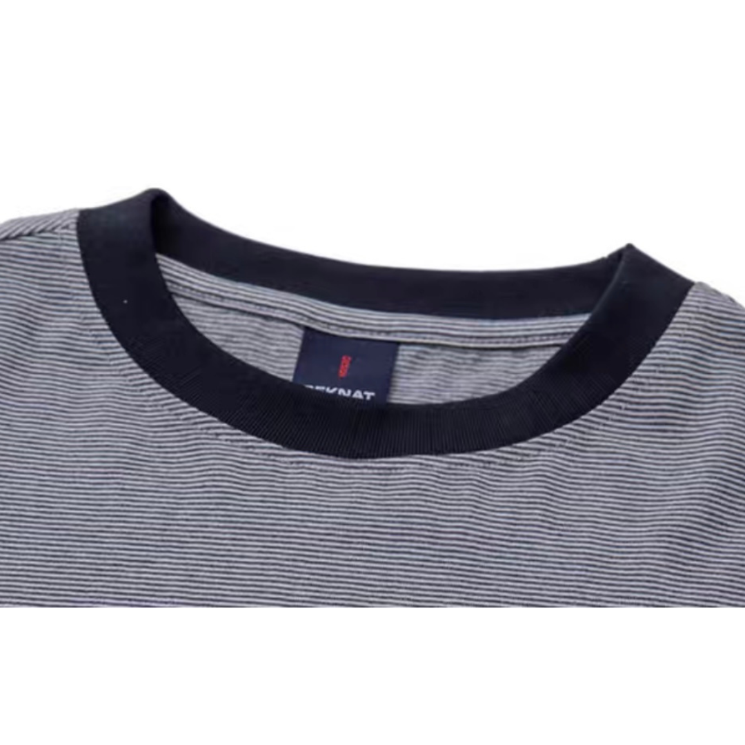 ★プリント　ミジンボーダー　Tシャツ　N157