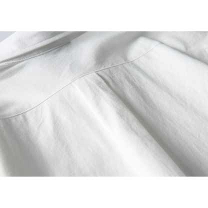 ワンポイント刺繍　ブロードシャツ　N1062