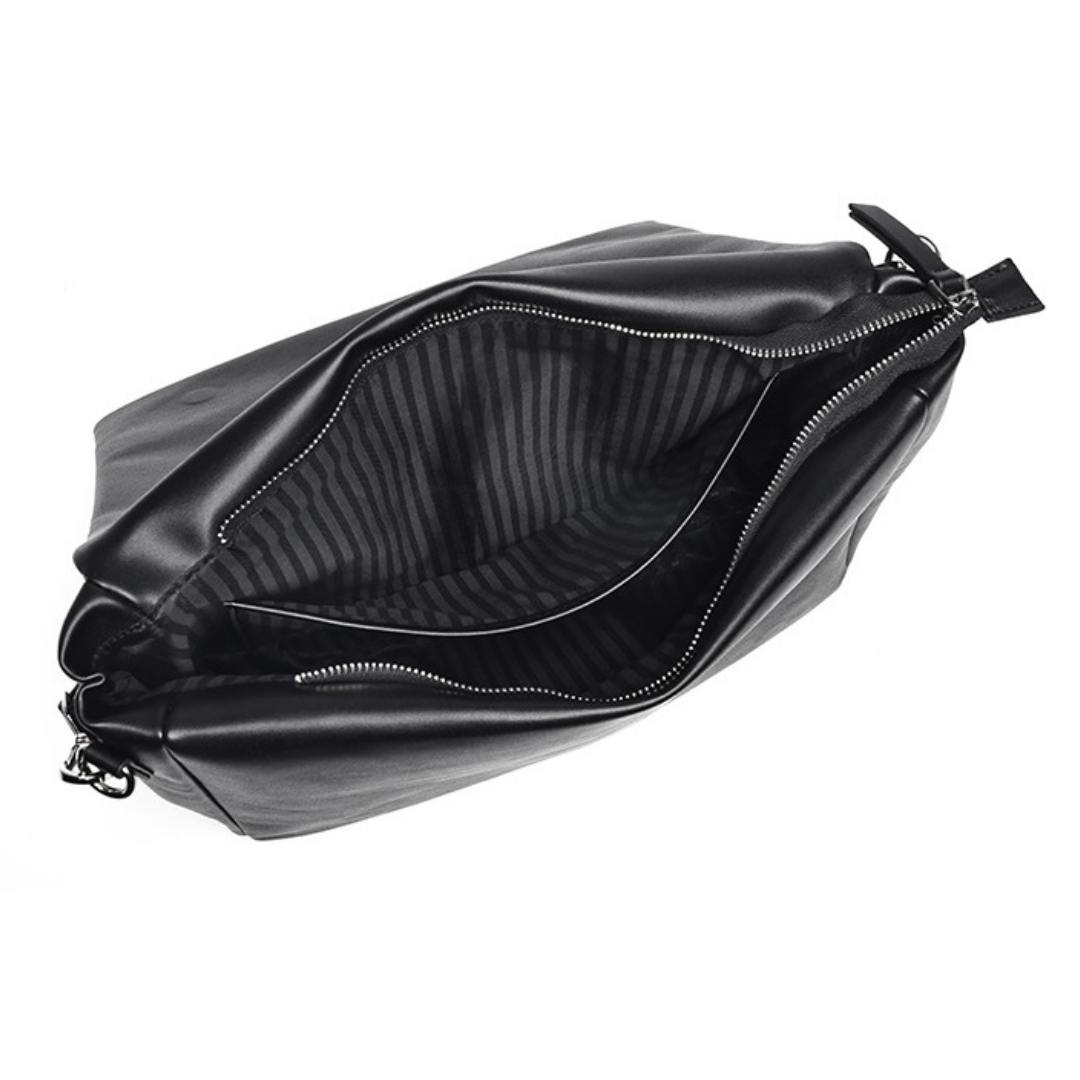 ２WAY　PUレザー　パネルステッチ　ショルダーバッグ　N1201