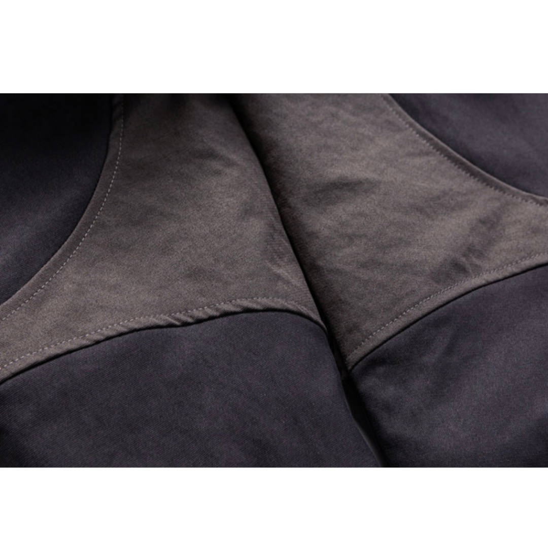 ライナーキルティング　バイカラー　フードジャケット　N911