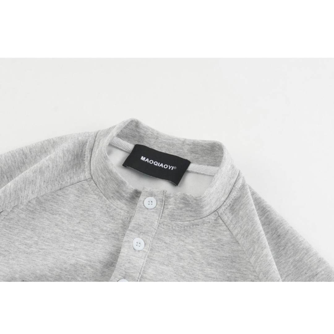ストレッチポンチ　ヘンリーネック　Tシャツ　N1581
