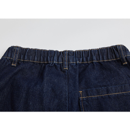 ビスコース混デニム　ビッグシルエット　パンツ　N973