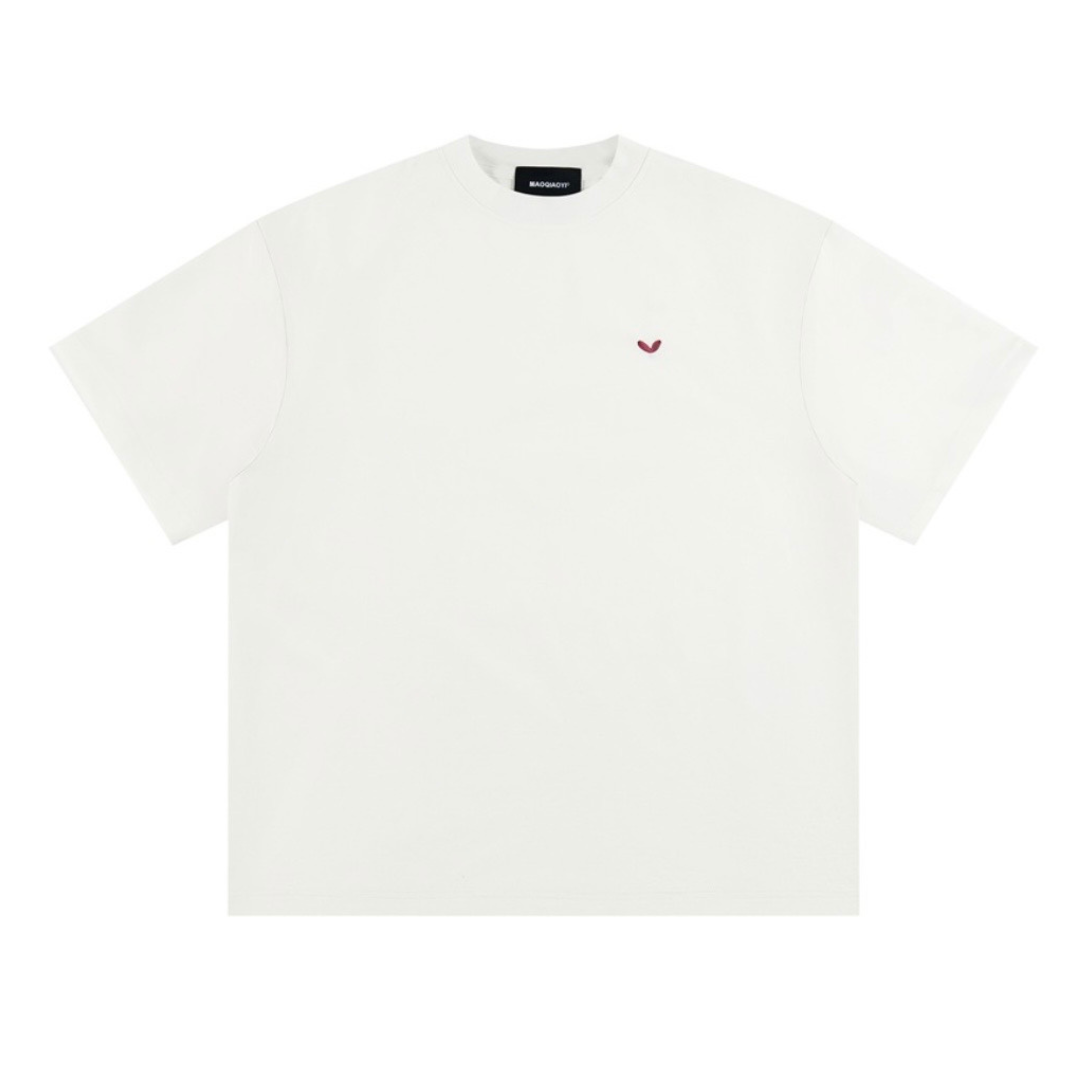ワンポイントハート　コットンポリ　Tシャツ　N1578
