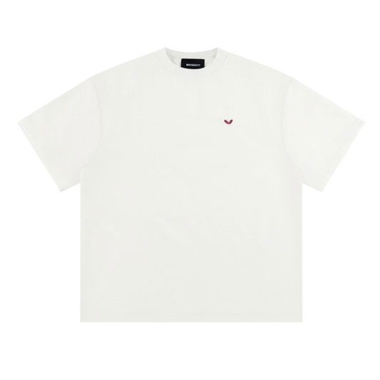 ワンポイントハート　コットンポリ　Tシャツ　N1578