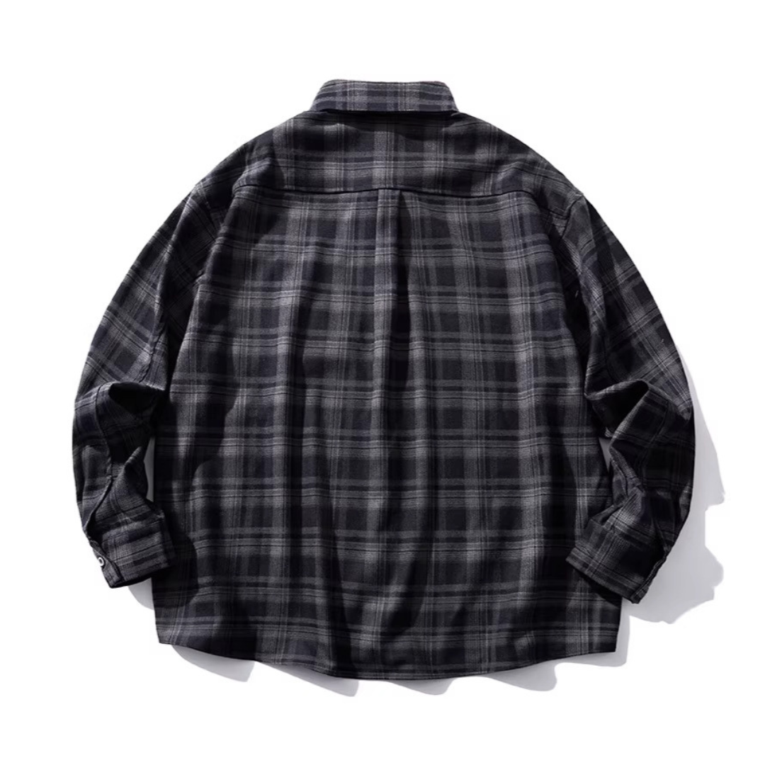 ポリエステル　シティチェック　レギュラーシャツ　N1146