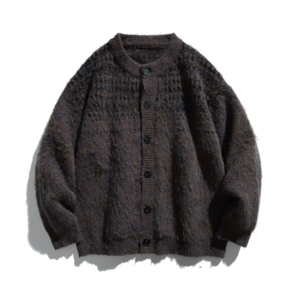 フェードジャガード　ストレッチニット　カーディガン　N883