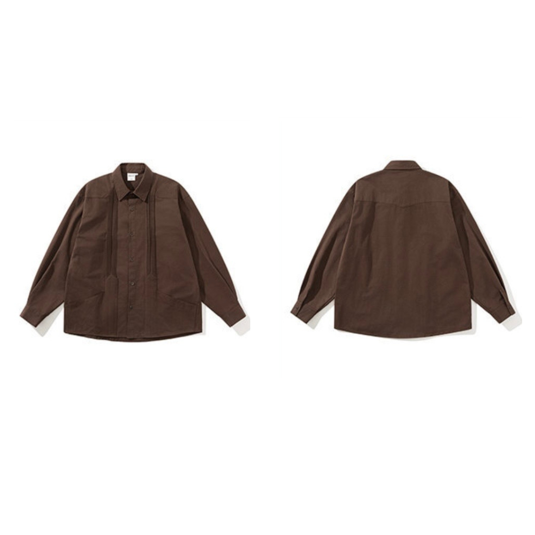 イレギュラータックフロント　シャツ　N1261
