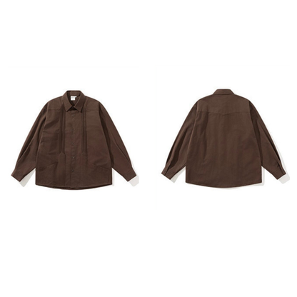 イレギュラータックフロント　シャツ　N1261