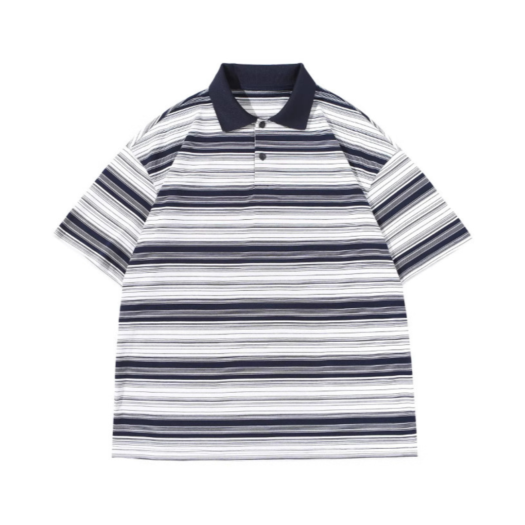 Gradient border polo shirt N385
