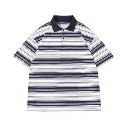 Gradient border polo shirt N385