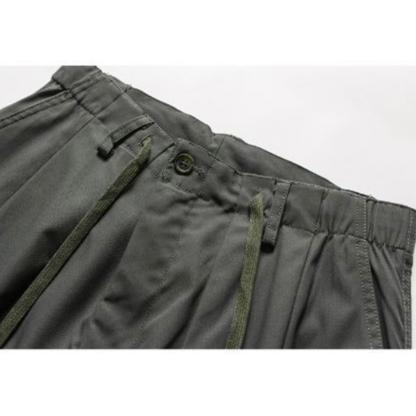 高密度ポリエステル　ワイド　カーゴパンツ　N1074