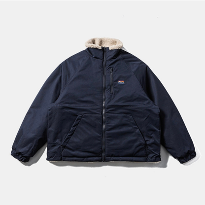 リバーシブル　バイカラー　ボアフリース　ジャケット　N912