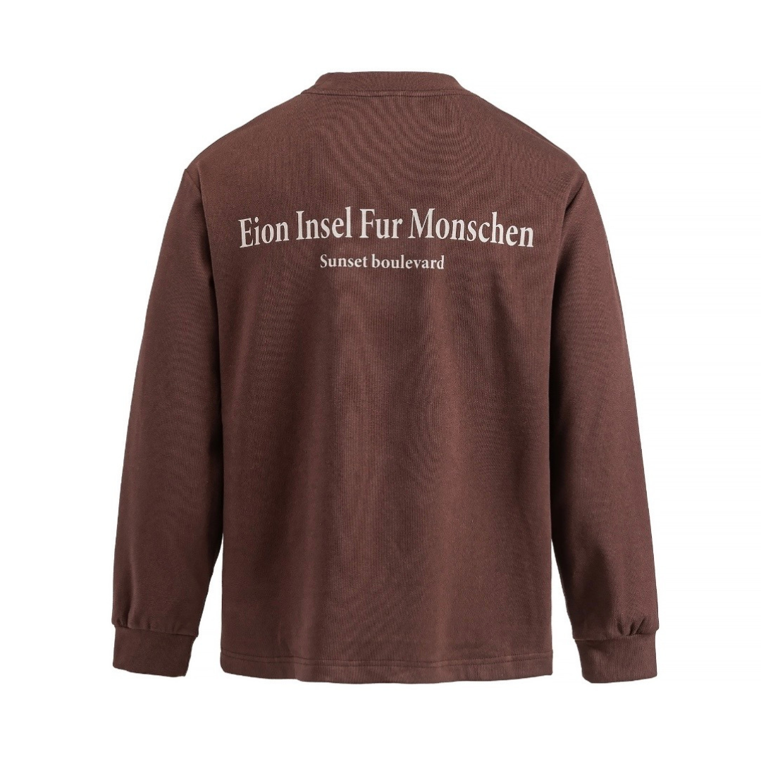 【Eion Insel】ストレッチ　ポリエステル　長袖Tシャツ　N1725