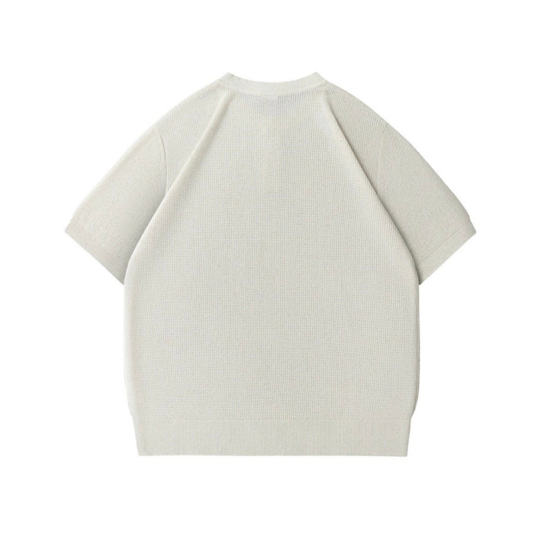 リヨセルリネン　ヘンリーネック　半袖Tシャツ　N1561