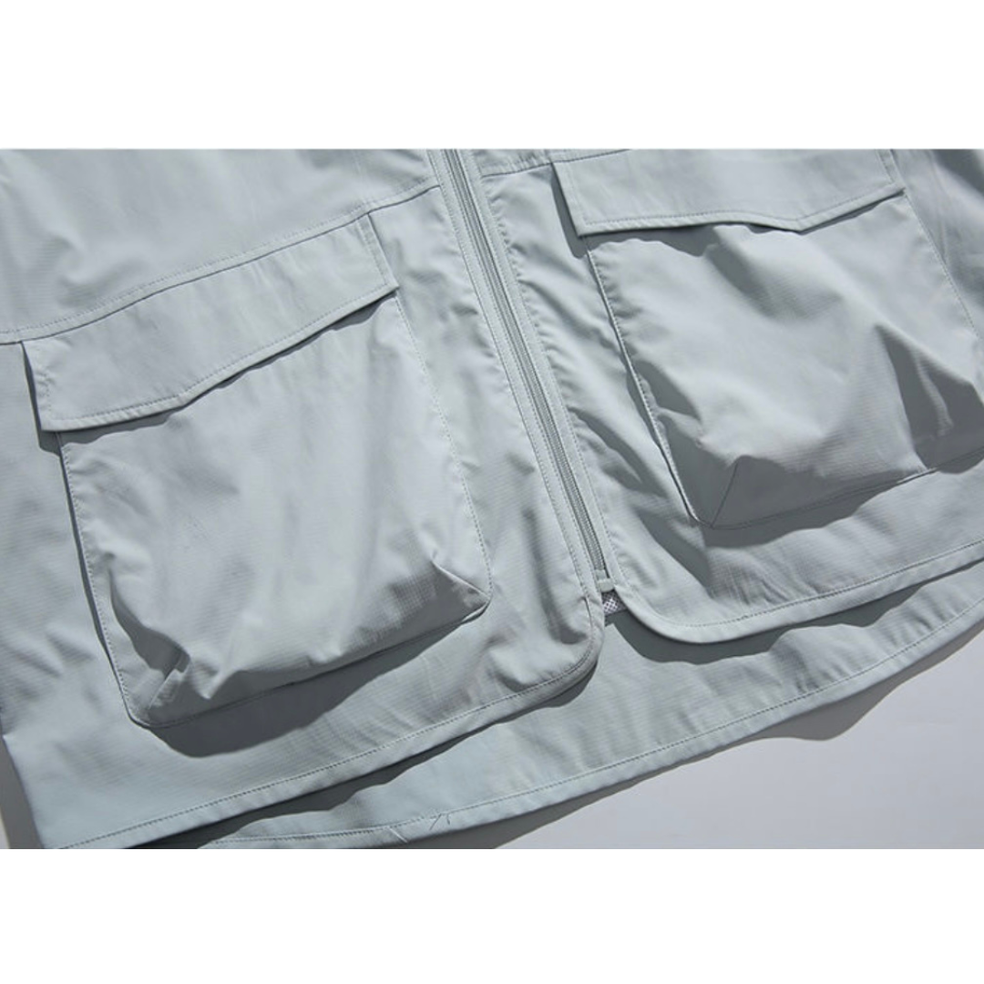 ポリエステル布帛　ユーティリティ　カーディガン　N1083