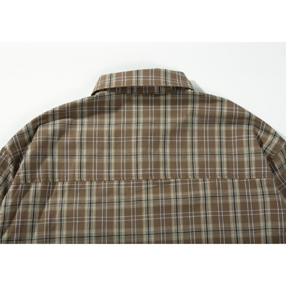 Local check long sleeve shirt N021