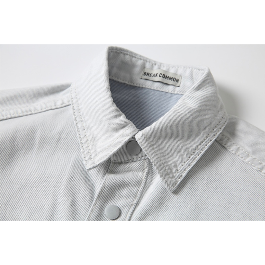 ダメージ　デニム　シャツジャケット　N1095