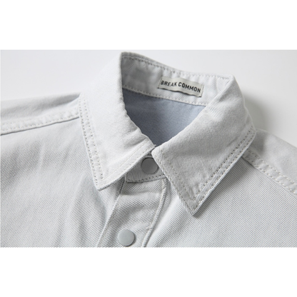 ダメージ　デニム　シャツジャケット　N1095