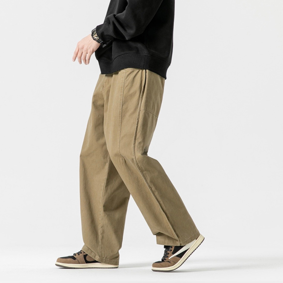 ステッチタック　チノ　ワイドパンツ　N1240
