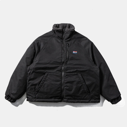 リバーシブル　バイカラー　ボアフリース　ジャケット　N912