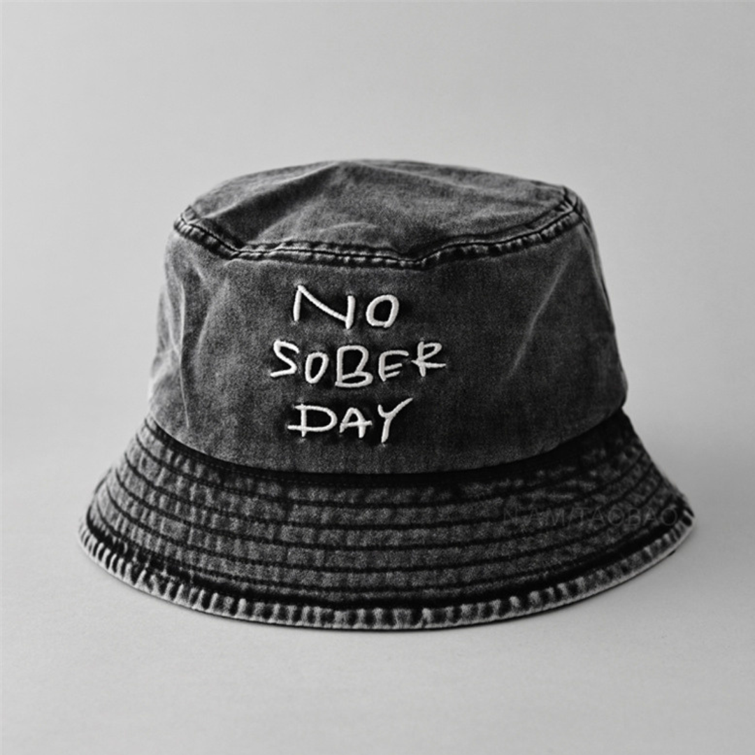 【NO SOBER DAY】エンブロイダリー　バケットハット　N481