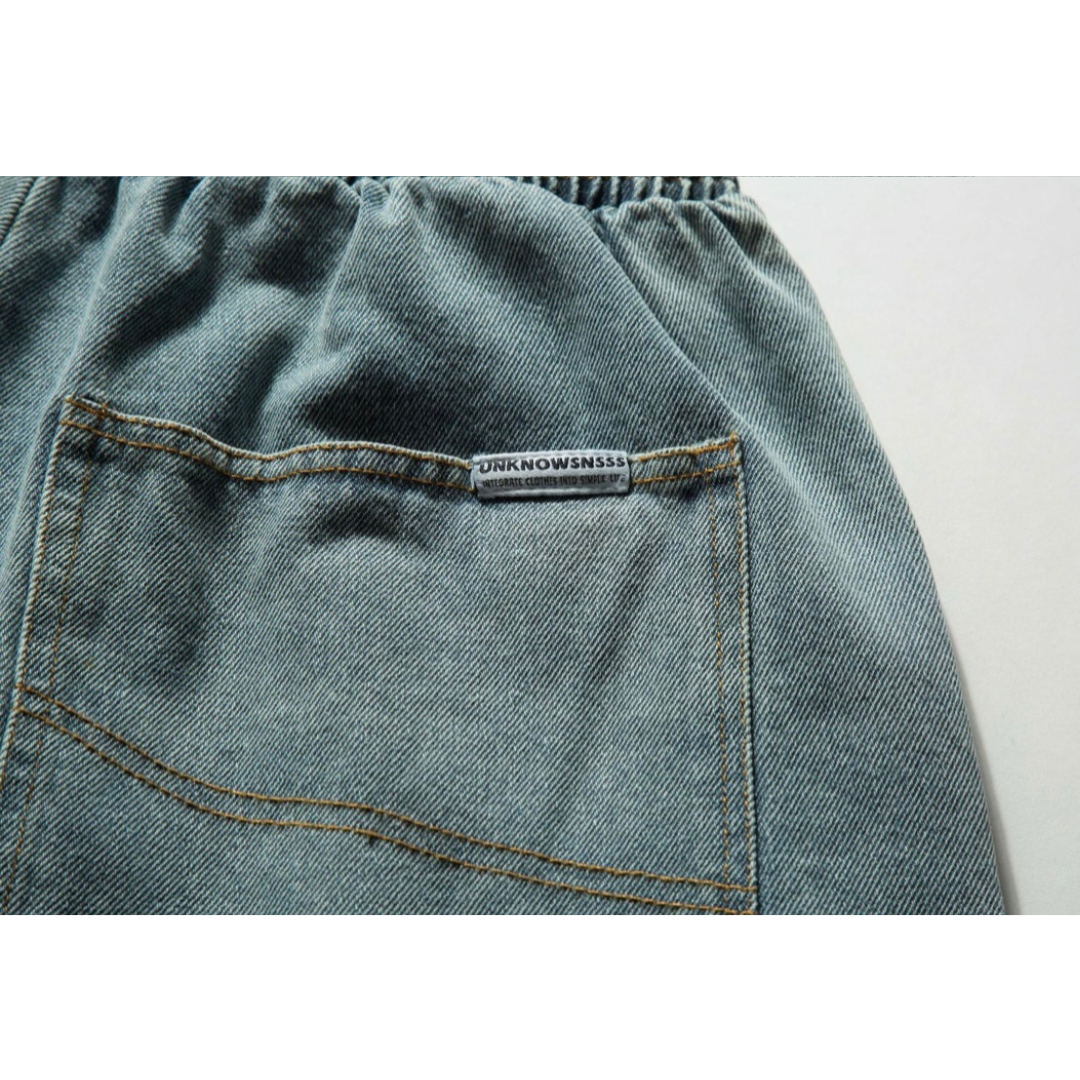 ダーティデニム　ショートパンツ　N350