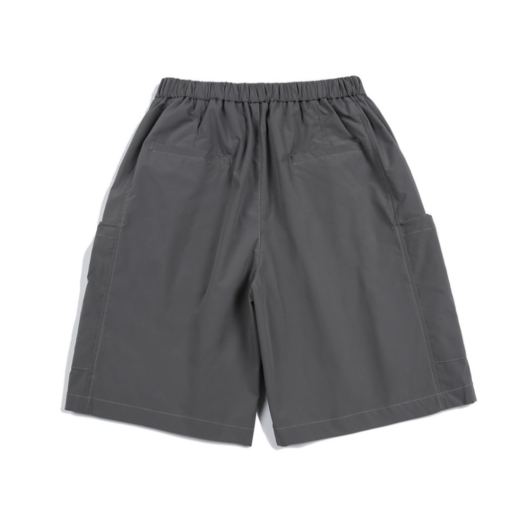 ポリエステル　サイドポケット　ショートパンツ（セットアップ可）　N399
