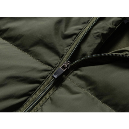 ナイロン　スラッシュポケット　ダウン　フードジャケット　N887