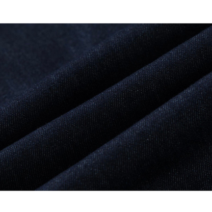 デニム　ノーカラー　カーディガン　N1260