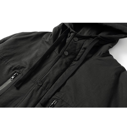 コットンナイロン　パテッド　フードジャケット　N927