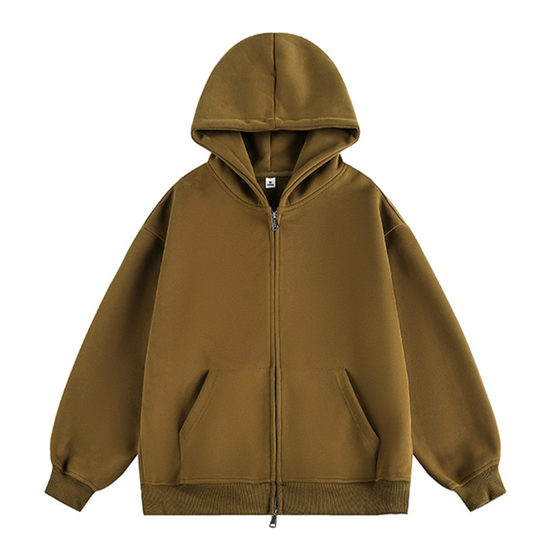 ヘビーウェイト　ダブルジップ　スウェットパーカー　N1147