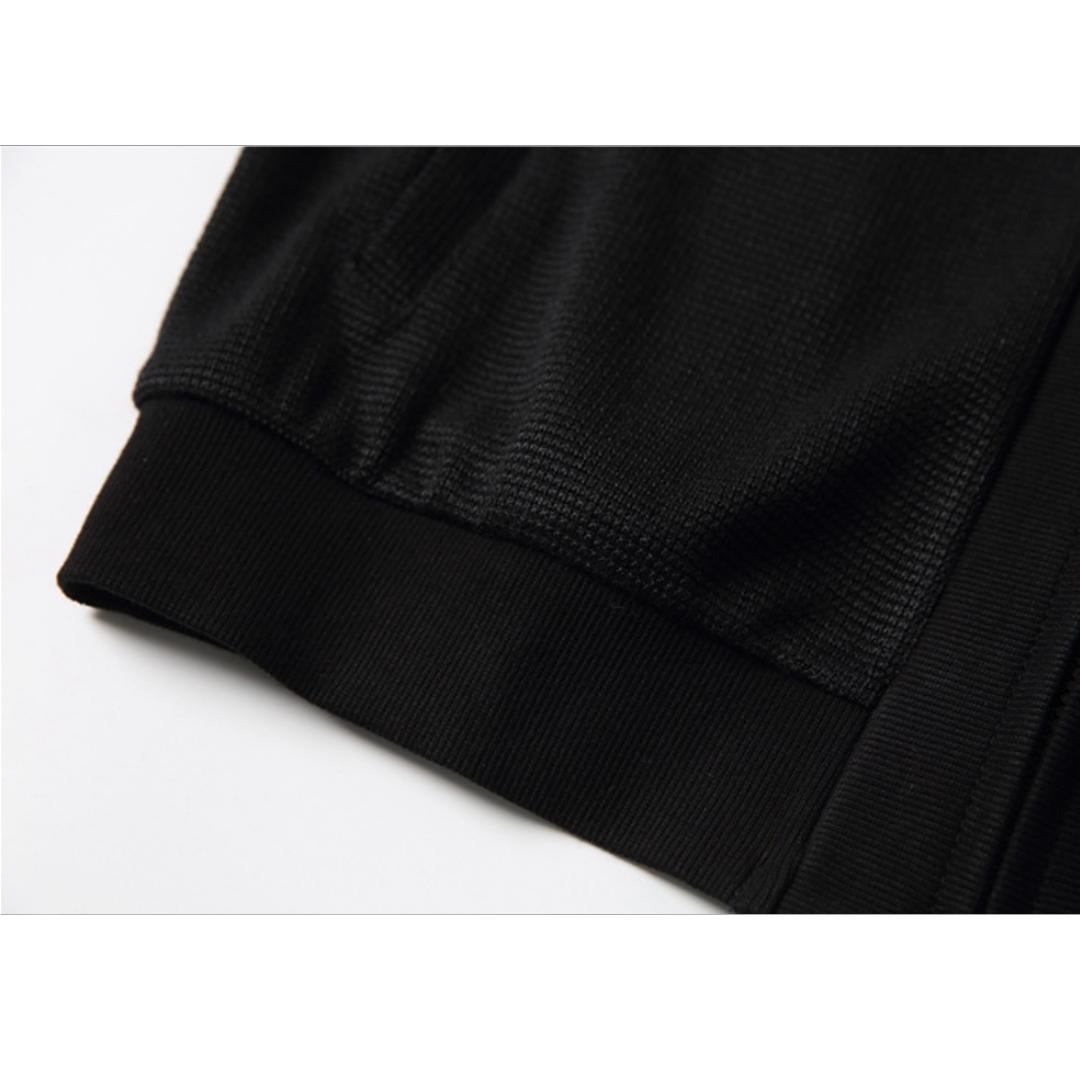 ストレッチポリエステル　ジップカーディガン　N1091