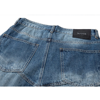 ダメージデニム　ワイド　パンツ　N990