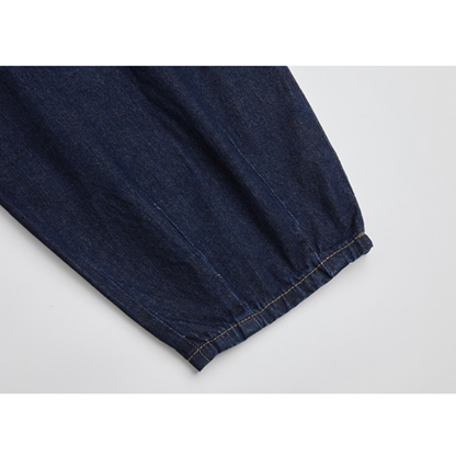 ビスコース混デニム　ビッグシルエット　パンツ　N973