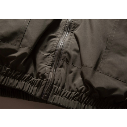 ホワイトダウン　ミニマル　フードジャケット　N945