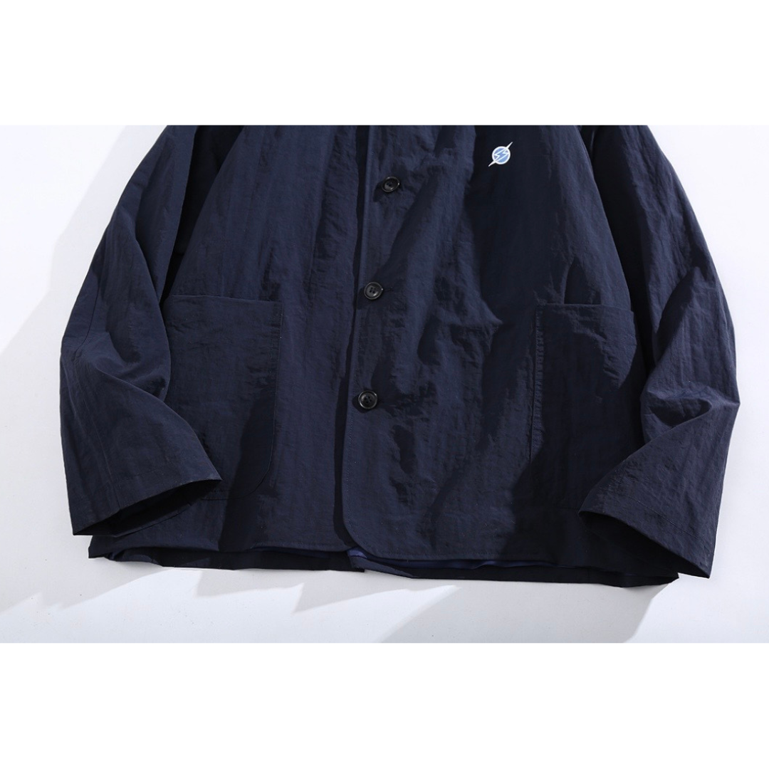 ストレッチポリ　アウトポケット　フードジャケット　N1269