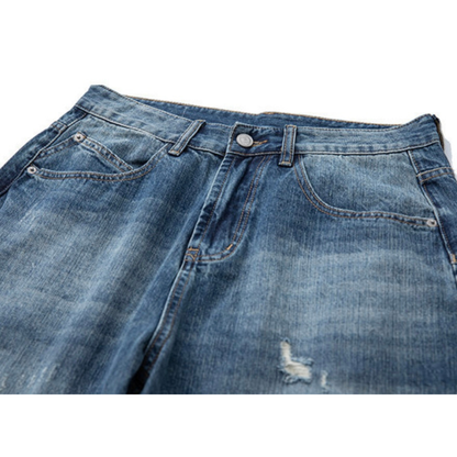 ダメージデニム　ワイド　パンツ　N990